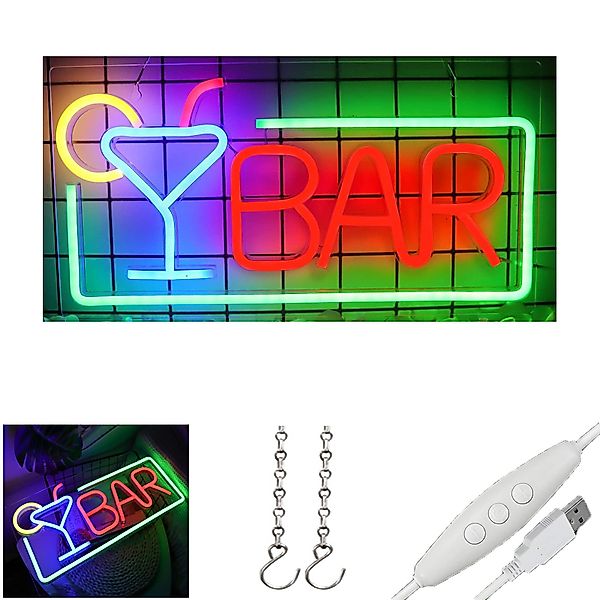 MUPOO LED Dekolicht LED-Neonschild Bar Dimmbar günstig online kaufen