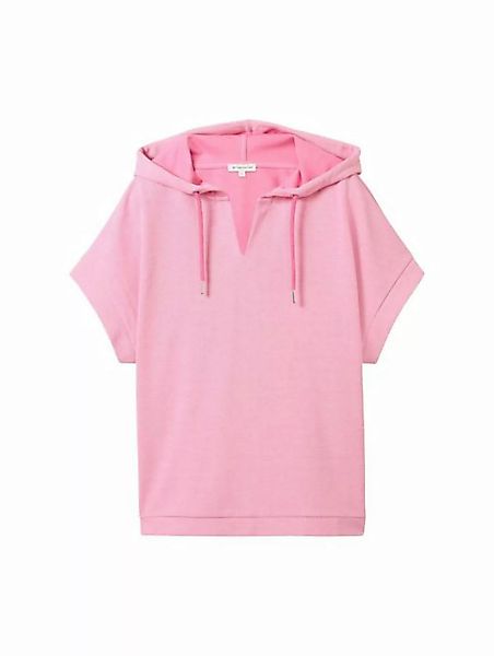 TOM TAILOR Sweatshirt Sweatshirt with hood, carmine pink günstig online kaufen