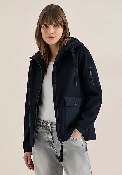 Cecil Fellimitatjacke mit Kapuze mit Strukturmix günstig online kaufen