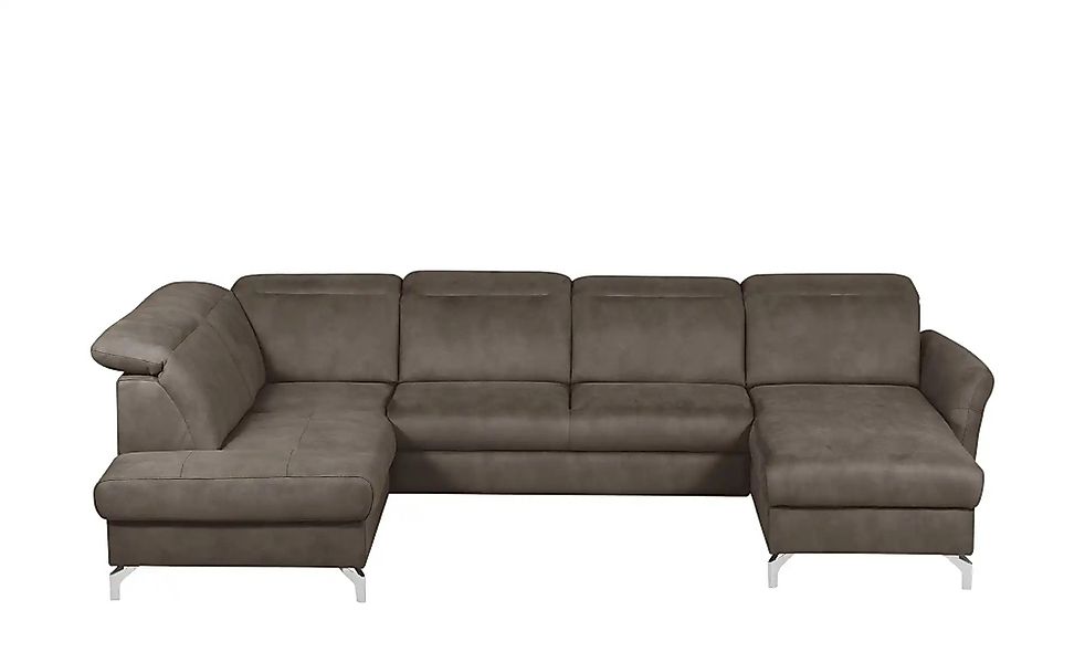 uno Wohnlandschaft Wildleder-Optik Basel ¦ braun ¦ Maße (cm): B: 304 H: 100 günstig online kaufen