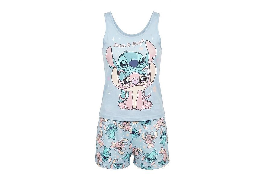 Disney Schlafanzug Disney Stitch Angel Damen Schlafanzug Pyjama Shirt Short günstig online kaufen