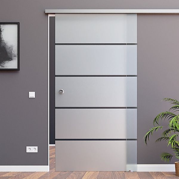 AMOD Glasschiebetür P1 (SlimLine, Komplett Set), günstig online kaufen