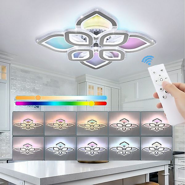 LETGOSPT Deckenleuchte 32W Modern LED Deckenlampe günstig online kaufen