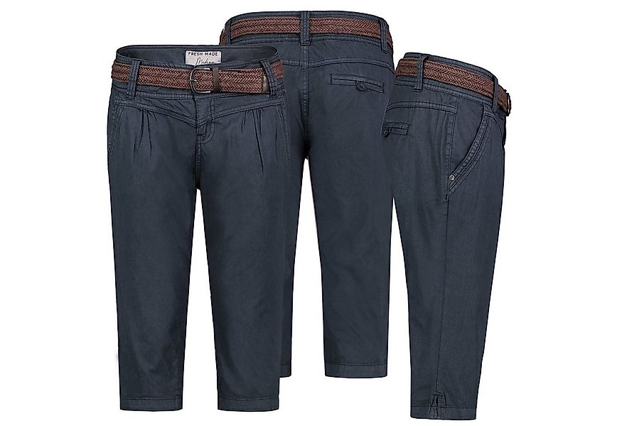 Fresh Made Bermudas Damen Short Bermuda 3/4 Hose Sommer Chino Stoff Hose mi günstig online kaufen