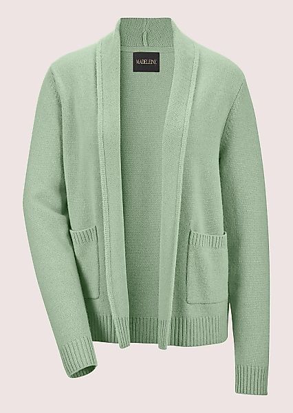 MADELEINE Strickjacke "Strickjacke Verkürzte Schurwolljacke mit Stehkragen" günstig online kaufen