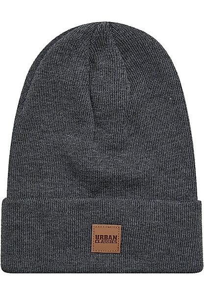URBAN CLASSICS Beanie Urban Classics Unisex Synthetic Leatherpatch Long Bea günstig online kaufen