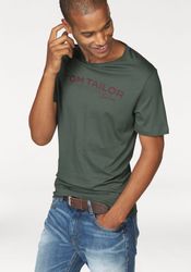 TOM TAILOR Rundhalsshirt mit Logoprint günstig online kaufen