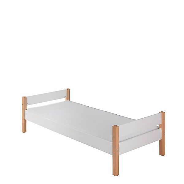 Wohnglücklich Kinderbett Kinderbett Infanscolor, 90x200 cm, buche, massiv, günstig online kaufen