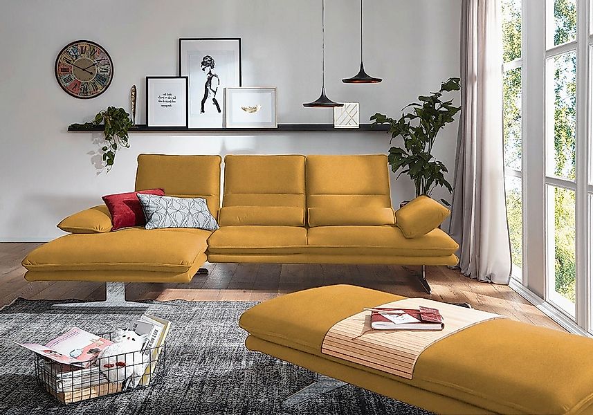 W.SCHILLIG Ecksofa "broadway, Designsofa mit tollem Sitzkomfort, L-Form" Si günstig online kaufen