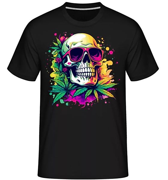 Cannabis Totenkopf · Shirtinator Männer T-Shirt günstig online kaufen
