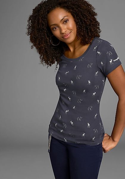 KangaROOS T-Shirt kurzärmelig, sehr figurbetont und hüftbedeckend günstig online kaufen