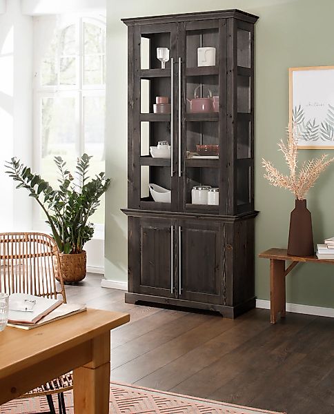 OTTO home Vitrine "Meliss" aus massiver Kiefer, FSC zertifiziert, Breite 94 günstig online kaufen