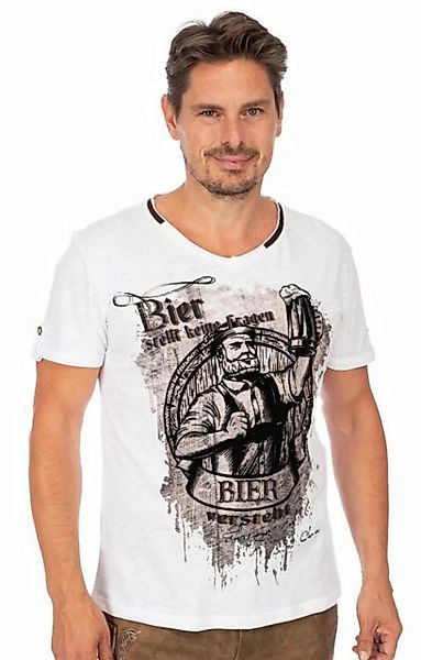 Hangowear Trachtenshirt T-Shirt BIER-VERSTEHT weiß günstig online kaufen