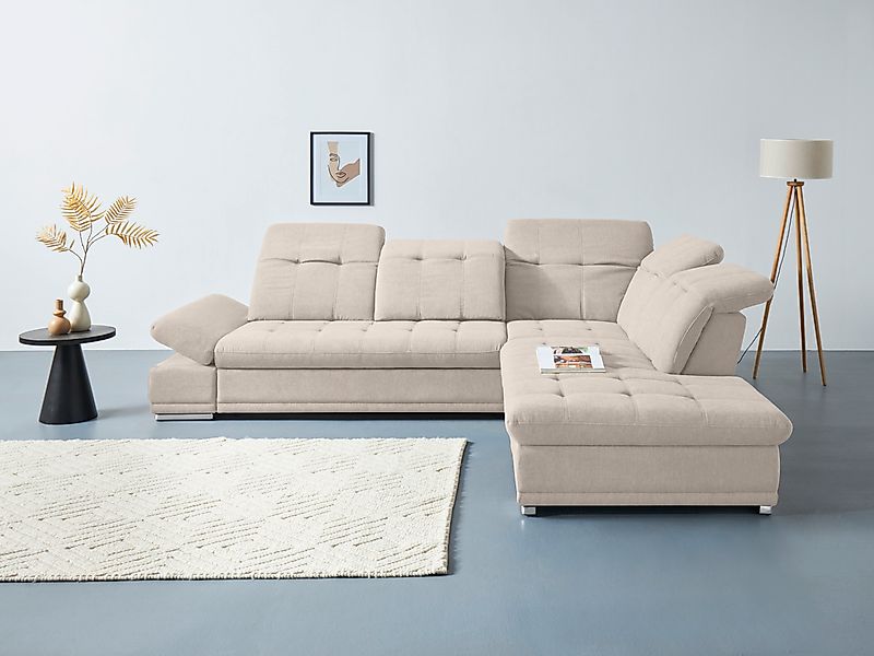 COTTA Ecksofa »Holiday L-Form mit Sitztiefen-, Armteil- und Kopfteilverstel günstig online kaufen