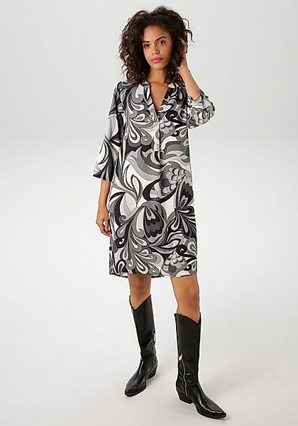 Aniston CASUAL Sommerkleid mit farbharmonischem, graphischem Druck günstig online kaufen