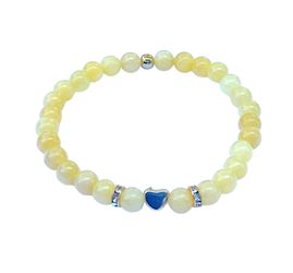 Steinfixx® Perlenarmband Edelsteinarmband gelbe Jade inclusive günstig online kaufen