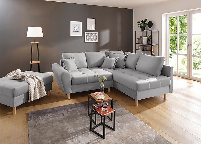 Home affaire Ecksofa »Rice L-Form, B: 223 cm - OTTO. Verlässliche Qualität. günstig online kaufen