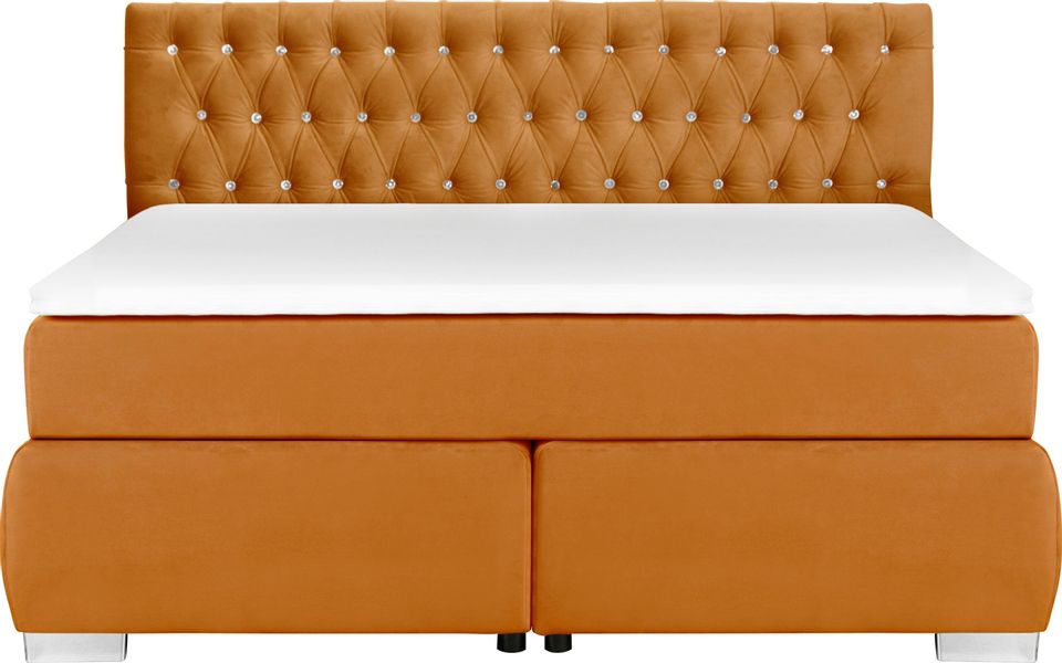 Leonique Boxspringbett Rumba, Taschenfederkern-Matratze in Härtegrad günstig online kaufen