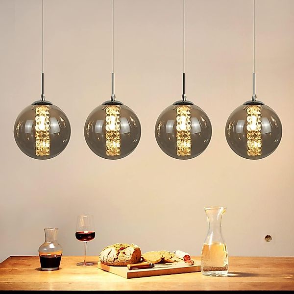 Nettlife Pendelleuchte Glas esstisch 150CM Höheverstellbar günstig online kaufen