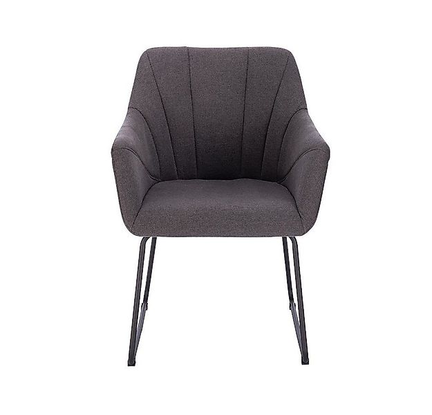 HOME DELUXE Polsterstuhl Armlehnenstuhl PAKU – Anthrazit 1er Set - 8er Set günstig online kaufen