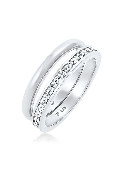 Elli Solitärring Kristalle Memoire Bandring Basic günstig online kaufen