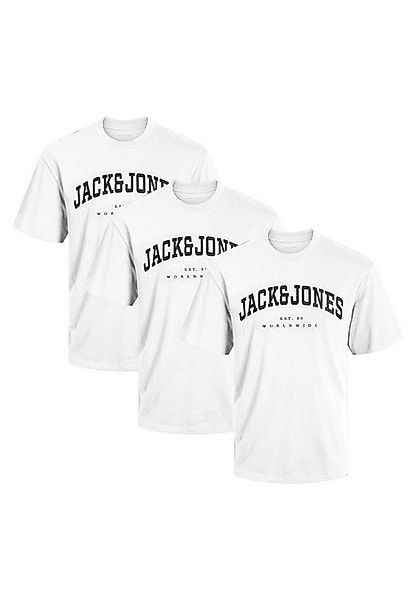 Jack & Jones T-Shirt 3er Pack Caleb Varsity (Spar-Set, 3-tlg) T-Shirt - Bau günstig online kaufen