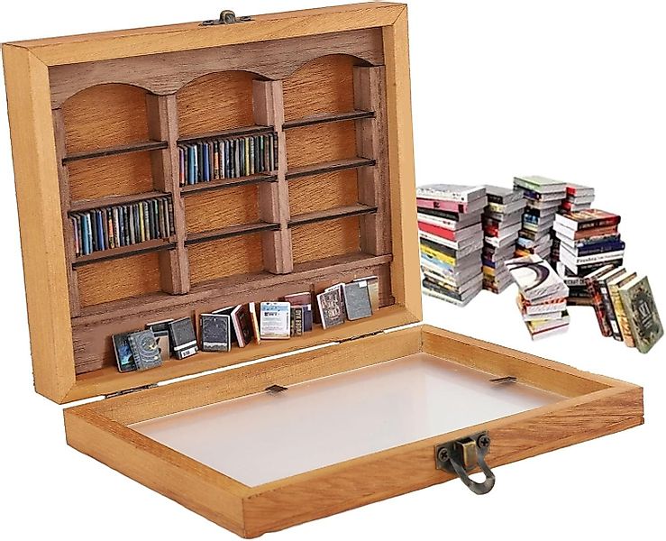 BlingBin Bücherregal Anti-Angst, Miniatur Kreative Hölzernes günstig online kaufen