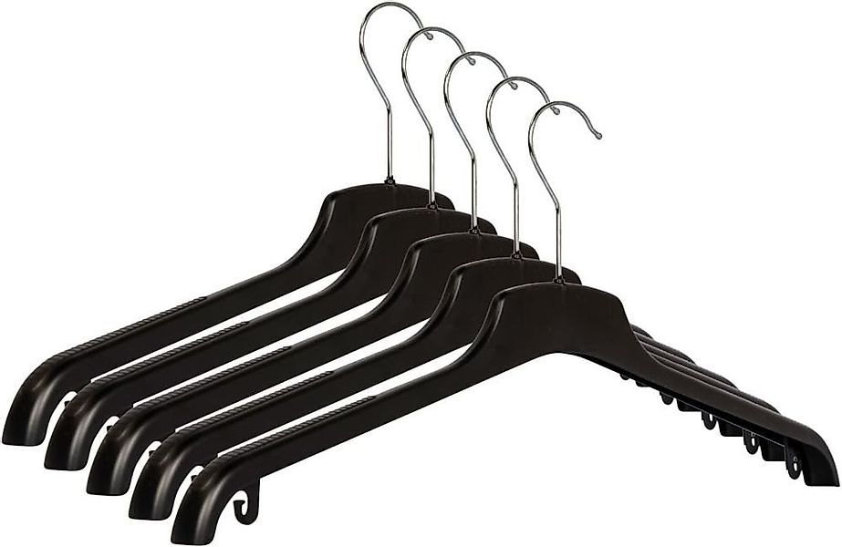 RSR Hangers Kleiderbügel CMG 47 cm Schwarz Anti-Rutsch Jacken Hemden Blusen günstig online kaufen