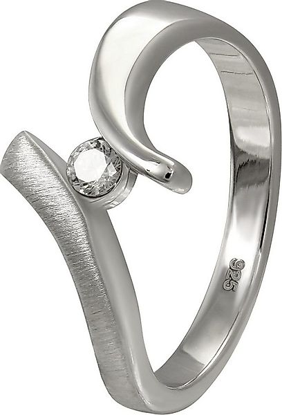 SilberDream Silberring SilberDream Ring Klassik Zirkonia weiß (Fingerring), günstig online kaufen