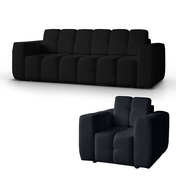 MOEBLO Polstergarnitur Tantalia + Hocker/Sessel, (Stilvolles Polstermöbel-S günstig online kaufen