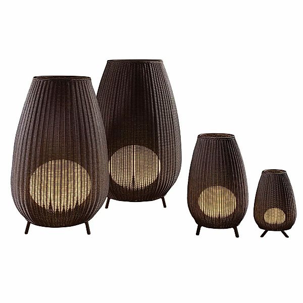 Bover Amphora LED-Terrassenleuchte, rattan brown günstig online kaufen