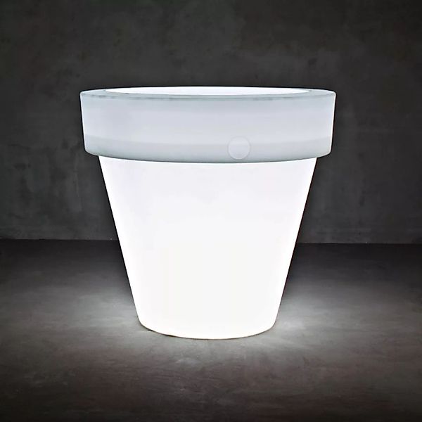Serralunga - Vas One Leuchte/Blumentopf Ø 160cm - transparent/Kunststoff/H günstig online kaufen