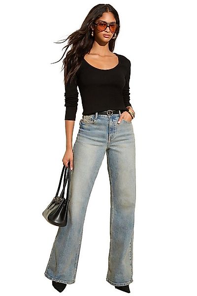 Friends Like These Langarmshirt Friends Like These Ripp-Shirt mit U-Ausschn günstig online kaufen