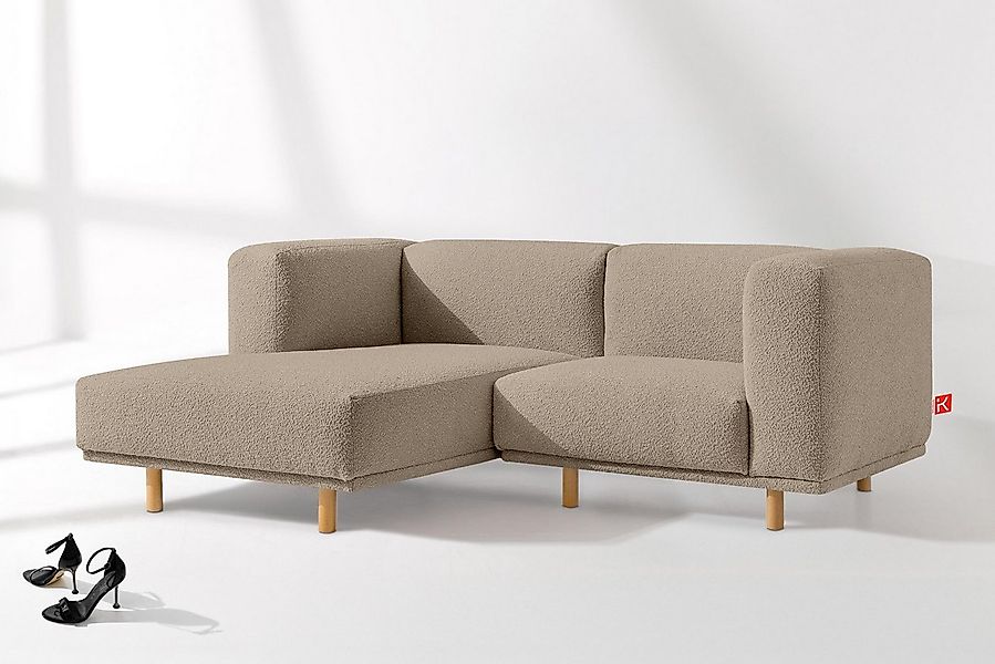 KONSIMO® Ecksofa FOSERO Ecksofa links, hergestellt in der EU, handgearbeite günstig online kaufen