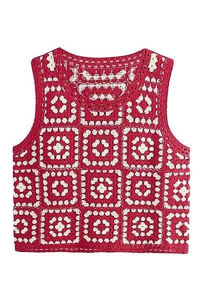 Next Trägertop Tanktop mit Häkeldesign und Aufnäher (1-tlg) günstig online kaufen