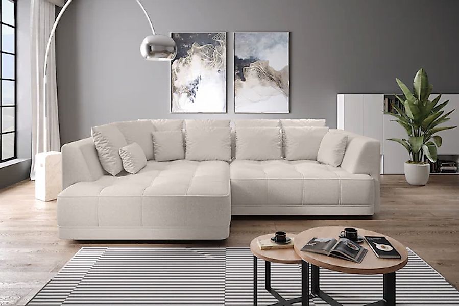 WERK2 Ecksofa »Tiga, Komfortsofa mit elekt. Auszugsfunktion, bequem, L-Form günstig online kaufen