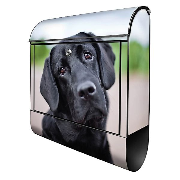 Banjado Design Briefkasten Schwarz Pulverbeschichtet 39x47x14cm 2 Schlüssel günstig online kaufen