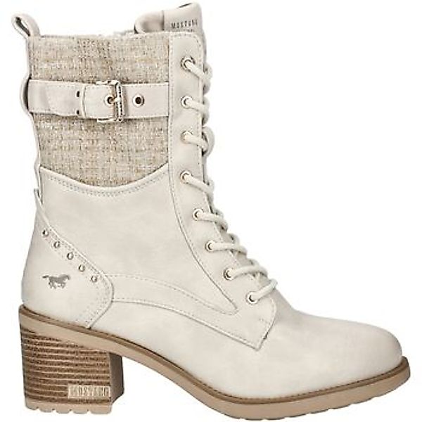 MUSTANG Stiefelette Lederimitat/Textil Schnürstiefelette günstig online kaufen