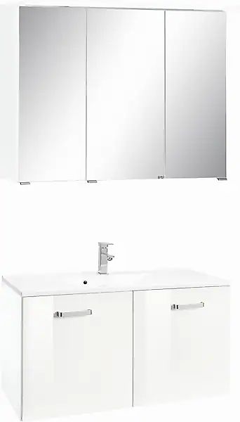 welltime Badmöbel-Set »Ravenna«, (2 St.), Breite 90 cm, Spiegelschrank und günstig online kaufen