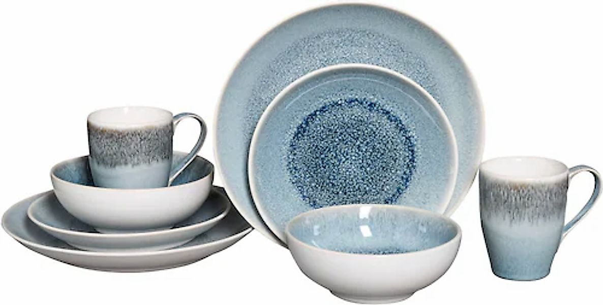 CreaTable Kombiservice »Caldera« irisierende Glasur günstig online kaufen