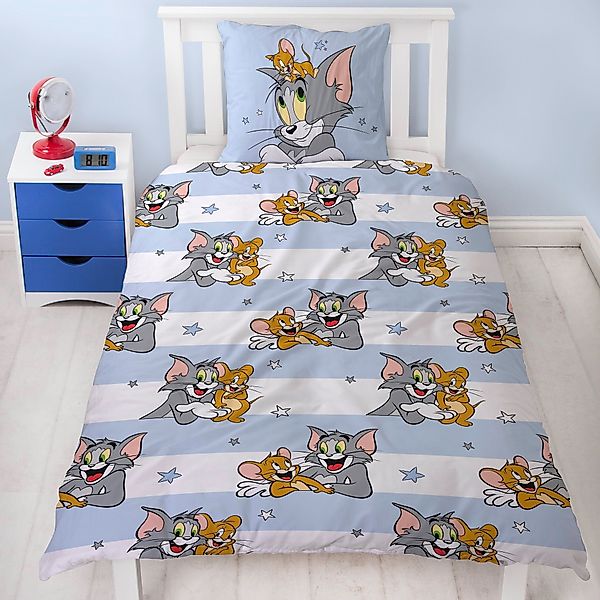 Familando Kinderbettwäsche Tom und Jerry "Mäusejagd" günstig online kaufen