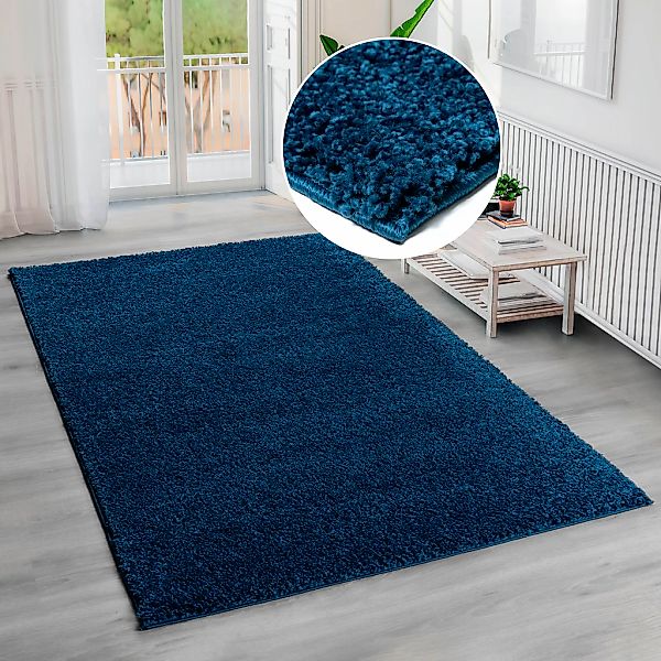 Bruno Banani Hochflor-Teppich "Shaggy Soft" rechteckig 30 mm Höhe gewebt, U günstig online kaufen
