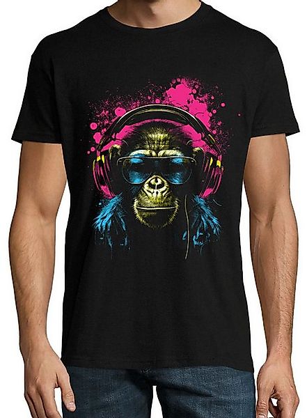 Youth Designz Print-Shirt Affe mit Headset günstig online kaufen