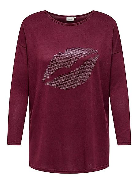 ONLY CARMAKOMA Longshirt CARALBA LS LONG TOP JRS mit Glitzernieten günstig online kaufen