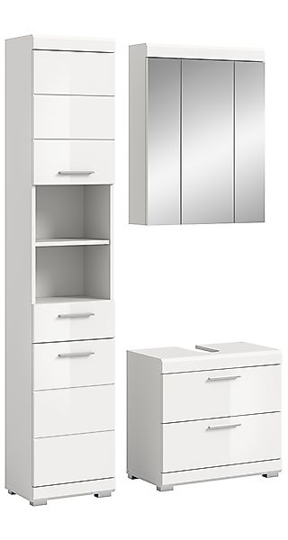 INOSIGN Badmöbel-Set »Siena, 3 teilig, bestehend aus:«, (Set), Hochschrank, günstig online kaufen