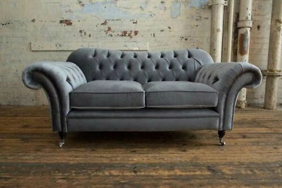 JVmoebel Sofa 2 Sitzer Couch Polster Sofa Textil Chesterfield Couchen günstig online kaufen