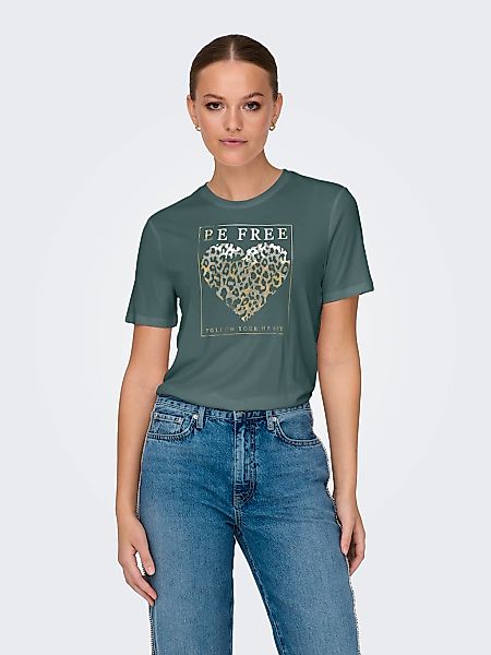 ONLY Kurzarmshirt "ONLFREE LIFE MODAL S/S ATELIER TOP JRS" Materialmix, Run günstig online kaufen