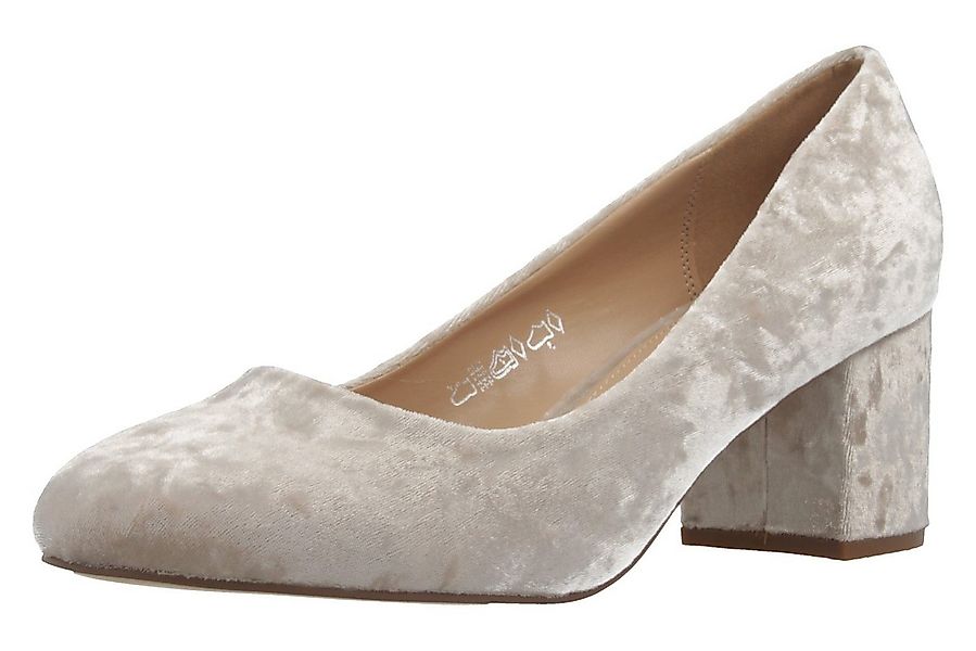 Fitters Footwear 2.978609 Sesy Beige Velvet Pumps günstig online kaufen