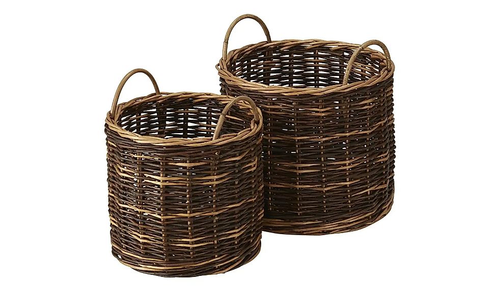 HOME STORY Weidenkorb  2er Set   ¦ braun ¦ Weide,Rattan ¦ Maße (cm): H: 51 günstig online kaufen