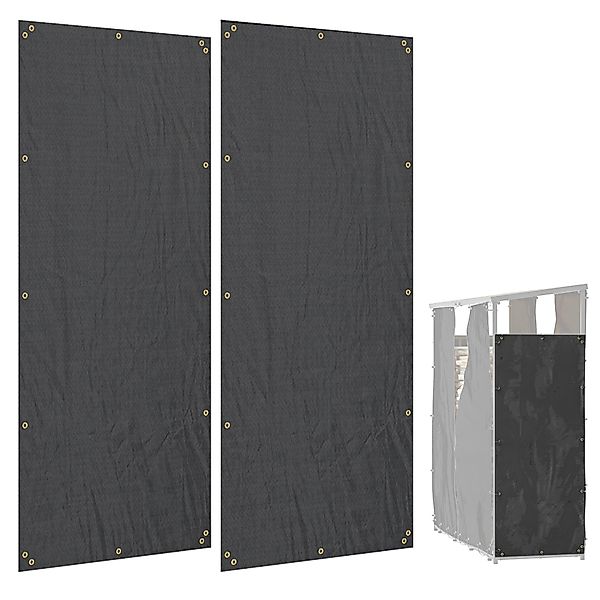 Outsunny Kaminholzregal 2er-Set, 148 x 62 günstig online kaufen